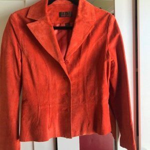 Suede Danier tailored, lined jacket.